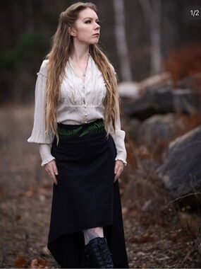 NWT Dark Cottage Herbalist Hi-Low Skirt Size XS